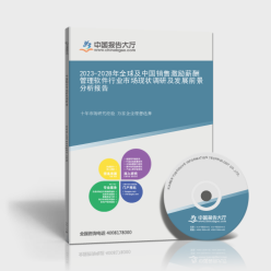 2023-2028年全球及中國銷售激勵薪酬管理軟件行業(yè)市場現(xiàn)狀調研及發(fā)展前景分析報告封面